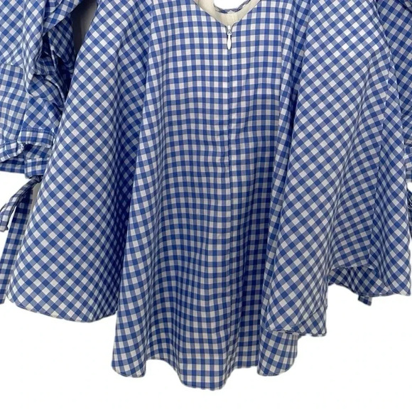 Caroline Constas Gabriella Off The Shoulder
Check Gingham Bustier Top Small - Picture 9 of 11